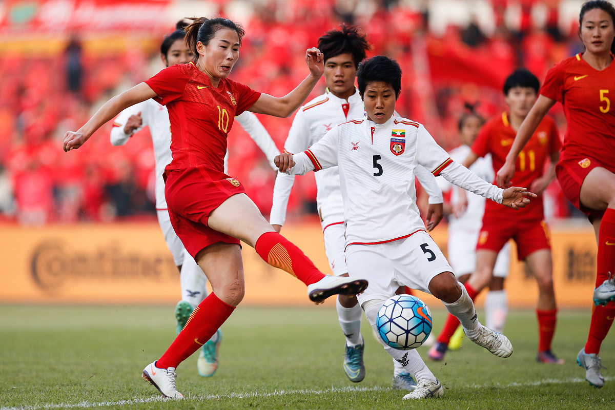 女足国家队备战决赛，决心斗志备战